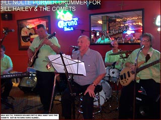 Bill Nolte Former Drummer Of The Bill Haley And The Comets sits in with the Weekenders Band